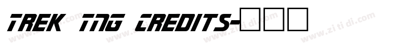 Trek TNG Credits字体转换 Trek TNG Credits字体转换